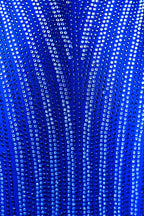 Royal Blue Sparkly Sweetheart Sheath Homecoming Dress With Beading