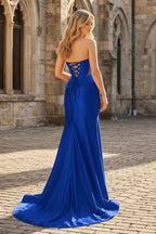 Valencia Noor Royal Blue back view prom dress
