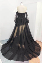 Elegant A Line Court Train Tulle Wedding Dress Wedding Dress