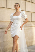 Briony Diamond White front view wedding dress