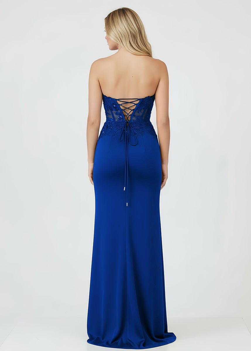 Daria Wren Royal Blue detail 1 prom dress