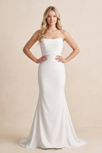 Geneva Diamond White front view wedding dress