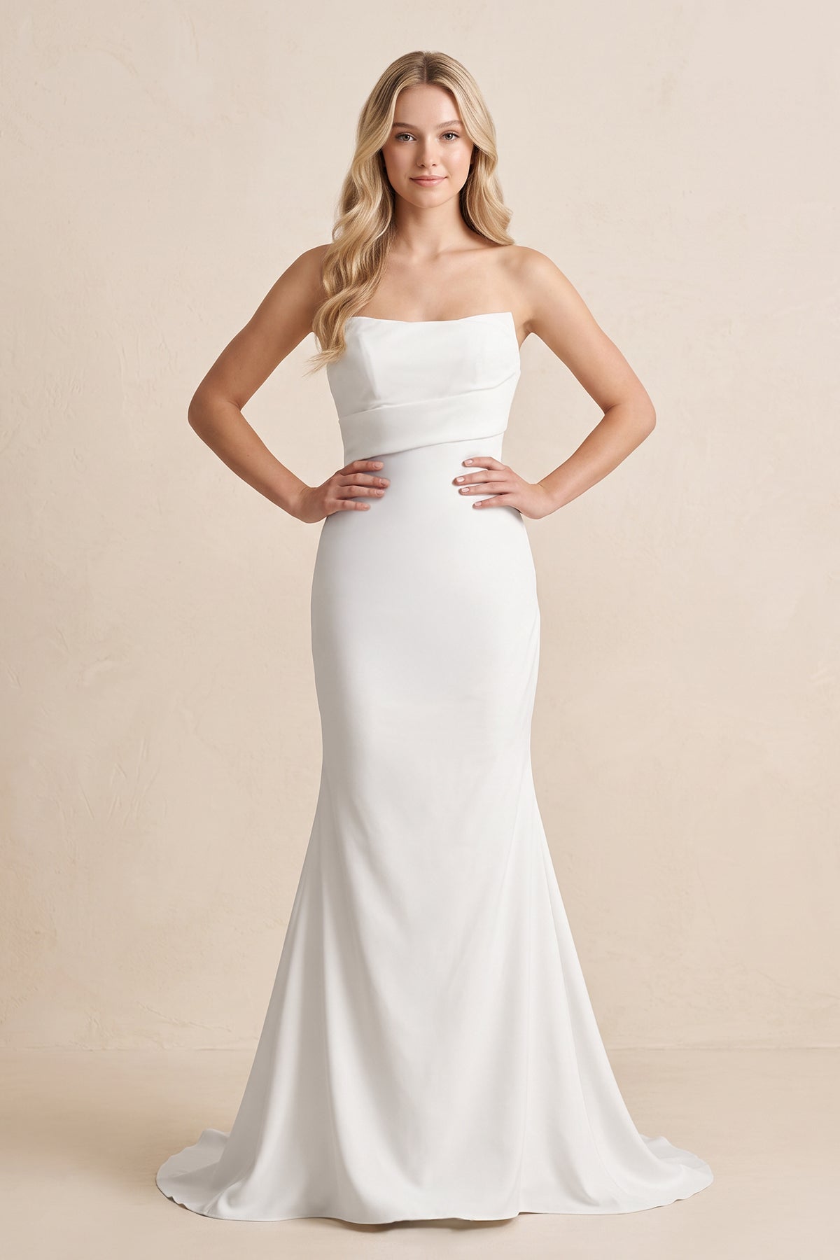 Geneva Diamond White front view wedding dress