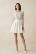 Clarisse Iris Diamond White front view wedding dress