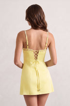 Sky Blue Spaghetti Straps Satin Sheath Homecoming Dress With Rhinestones