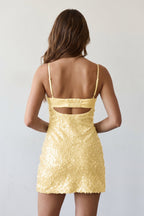 Bellina Yellow detail 1 homecoming dress