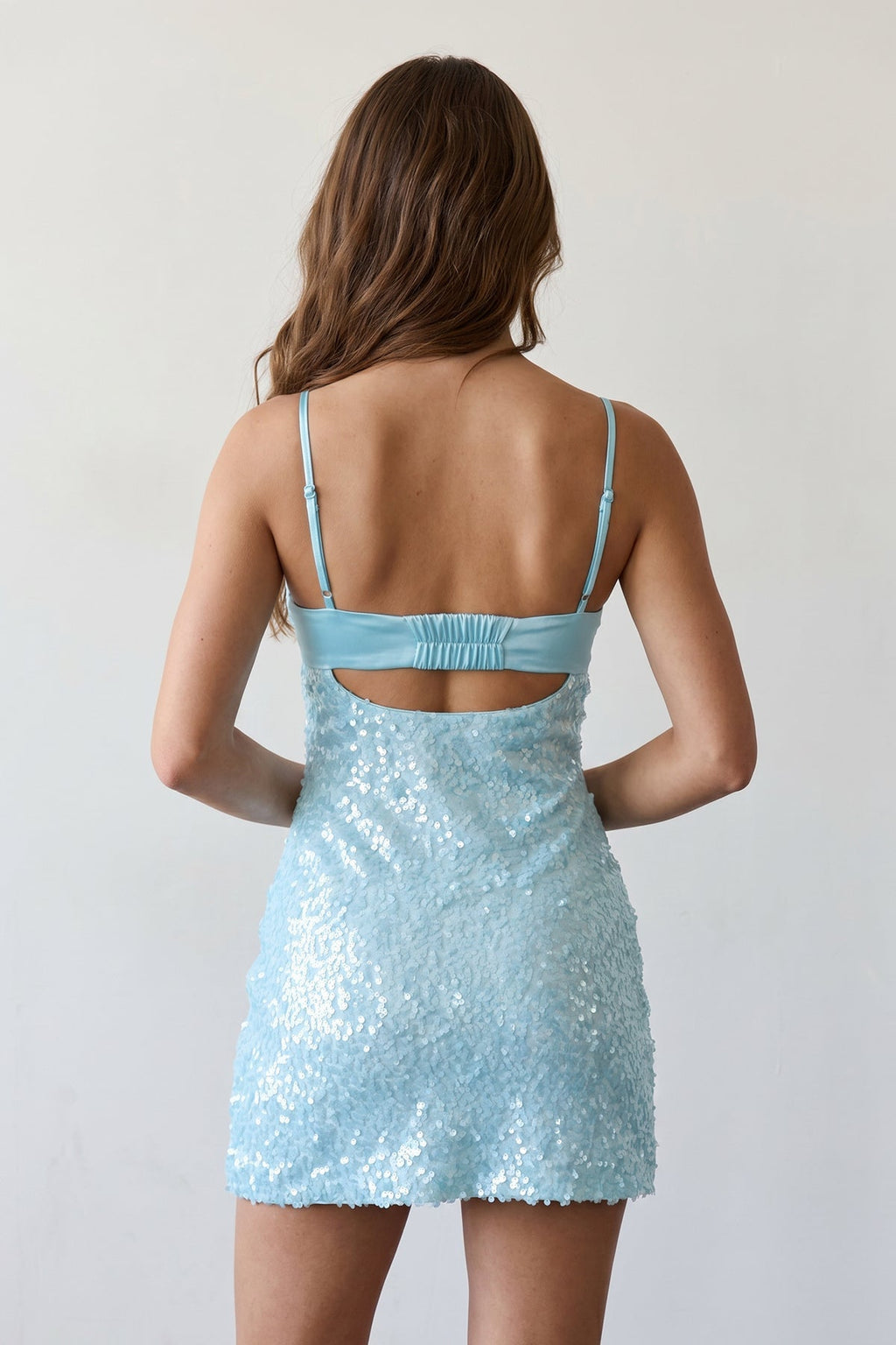 Bellina Sky Blue detail 1 homecoming dress