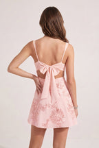 Sky Blue Square Neck Embroidered Flower Lace A-Line Homecoming Dress