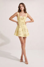 Sky Blue Square Neck Embroidered Flower Lace A-Line Homecoming Dress