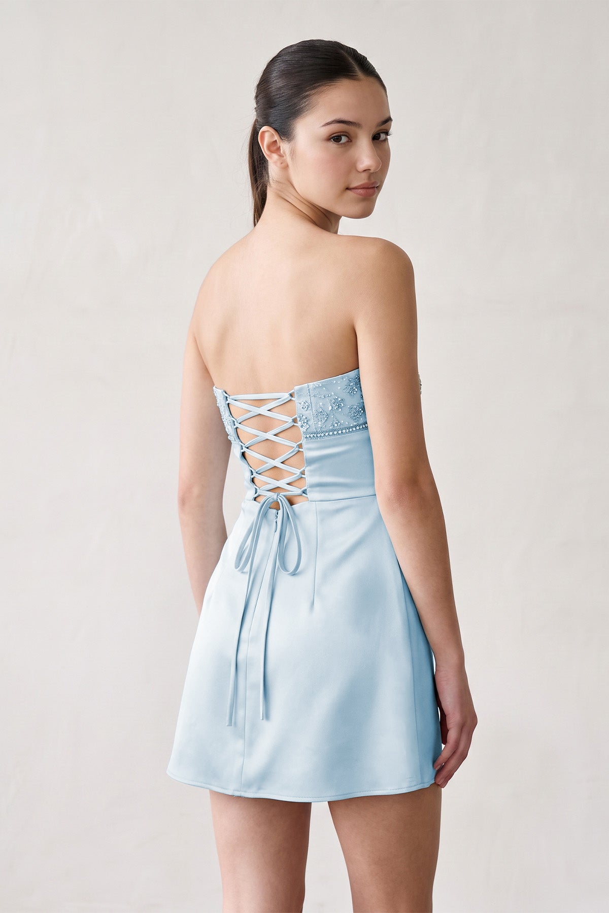 Serena Sky Blue detail 1 homecoming dress