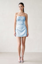 Serena Sky Blue detail 2 homecoming dress