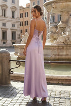 Giovanna lavender back view prom dress