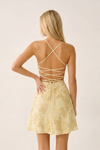 Spaghetti Straps A-Line Embroidered Tulle Homecoming Dress