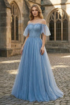 Willa Simone Royal Blue front view prom dress