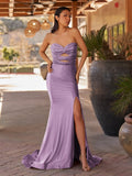 Amaranthe Lavender front view evening dress
