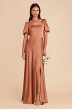 Selene Terracotta alternate view 2 bridesmaid dress