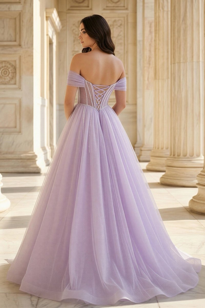 Roselle Pearl detail image 2 prom dress