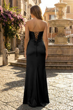Sweetheart Aqua Blue Sheath Long Formal Prom Gown
