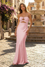 Sweetheart Aqua Blue Sheath Long Formal Prom Gown