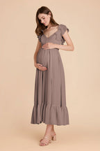 Talia Toffee alternate view 6 bridesmaid dress