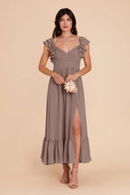 Talia Toffee alternate view 2 bridesmaid dress