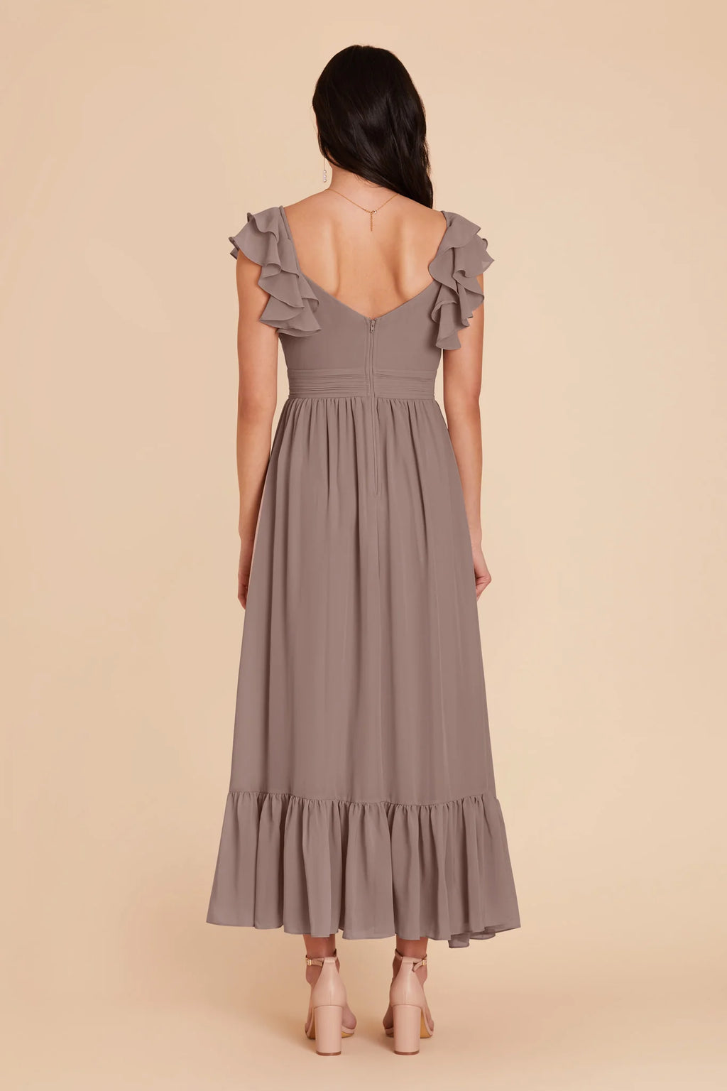 Talia Toffee alternate view 5 bridesmaid dress