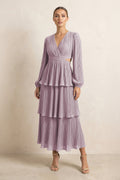 As Picture Chiffon A-Line Bridesmaid Dress with V-Neck Neckline