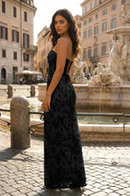 Ottilia Hope Black back view prom dress