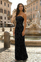 Ottilia Hope Black front view prom dress