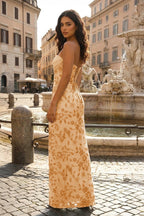 Ottilia Hope Yellow back view prom dress