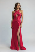 Winifred True Red front view prom dress