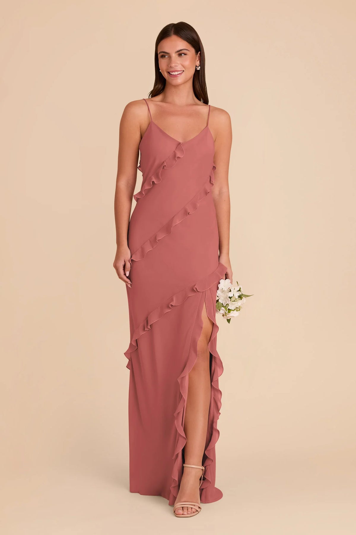 Vivienne Wild Rose alternate view 2 bridesmaid dress