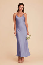 Amara Wisteria front view bridesmaid dress