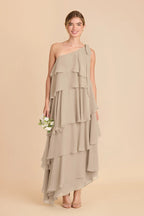 Marisol Almond front view bridesmaid dress