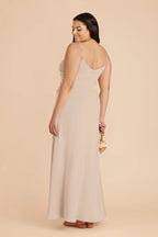 Elara Almond back view bridesmaid dress