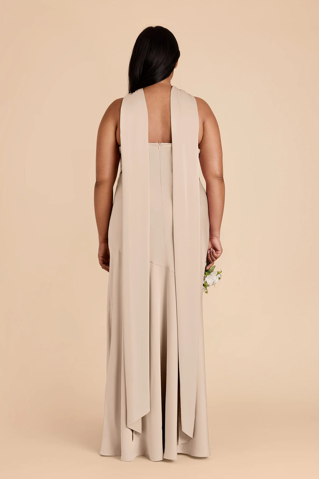 Camille Almond back view bridesmaid dress