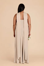 Camille Almond back view bridesmaid dress