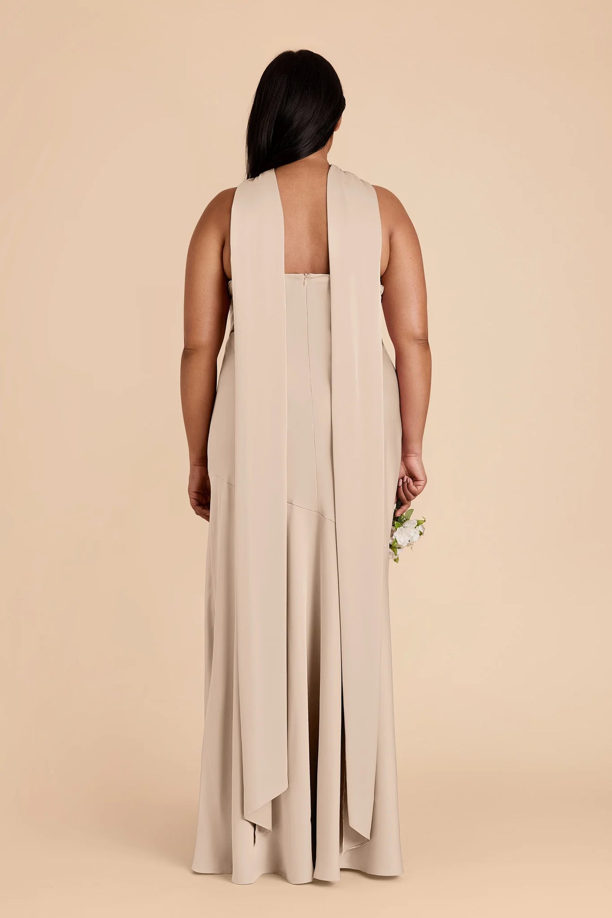 Camille Almond back view bridesmaid dress