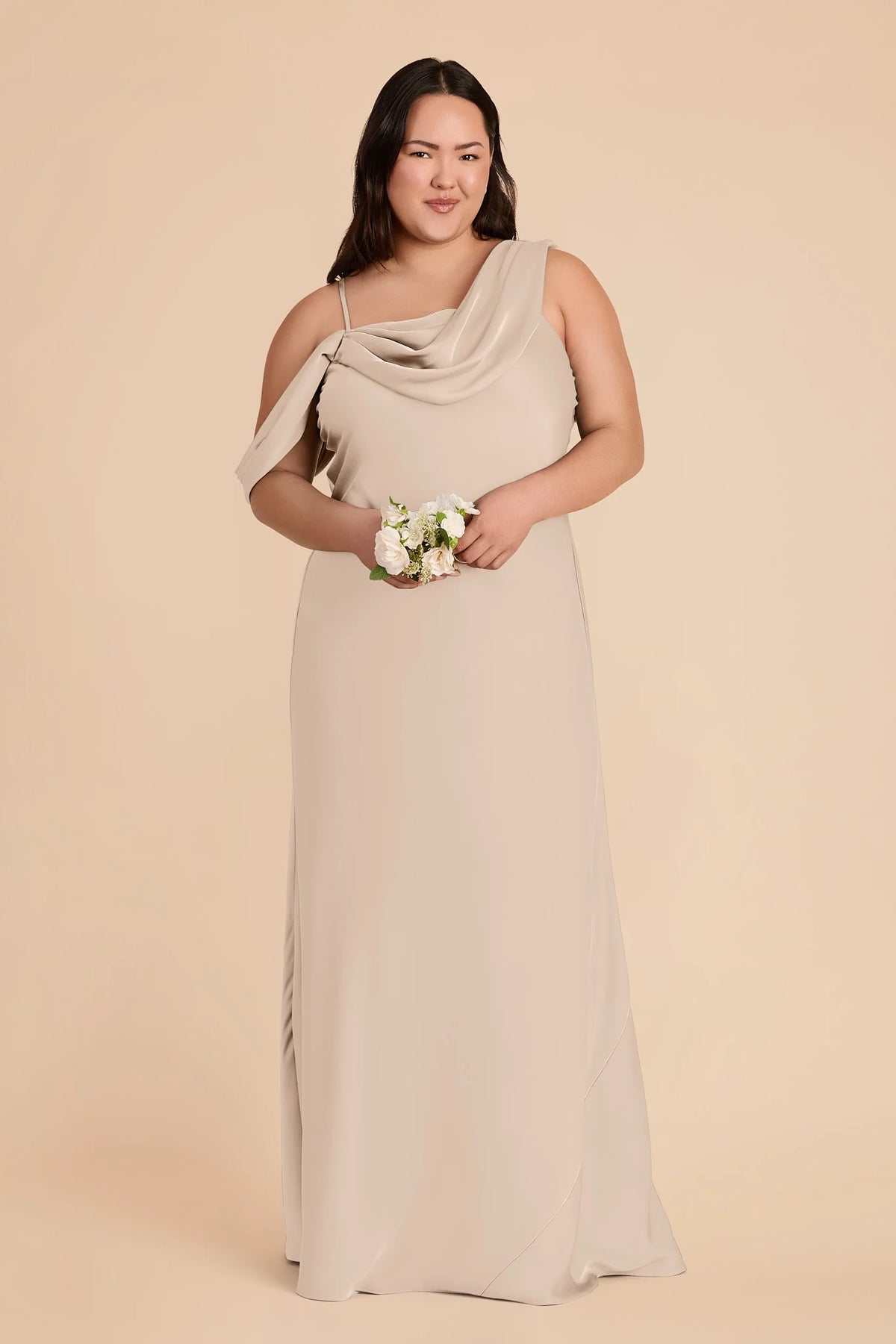 Thalia Almond alternate view 1 bridesmaid dress
