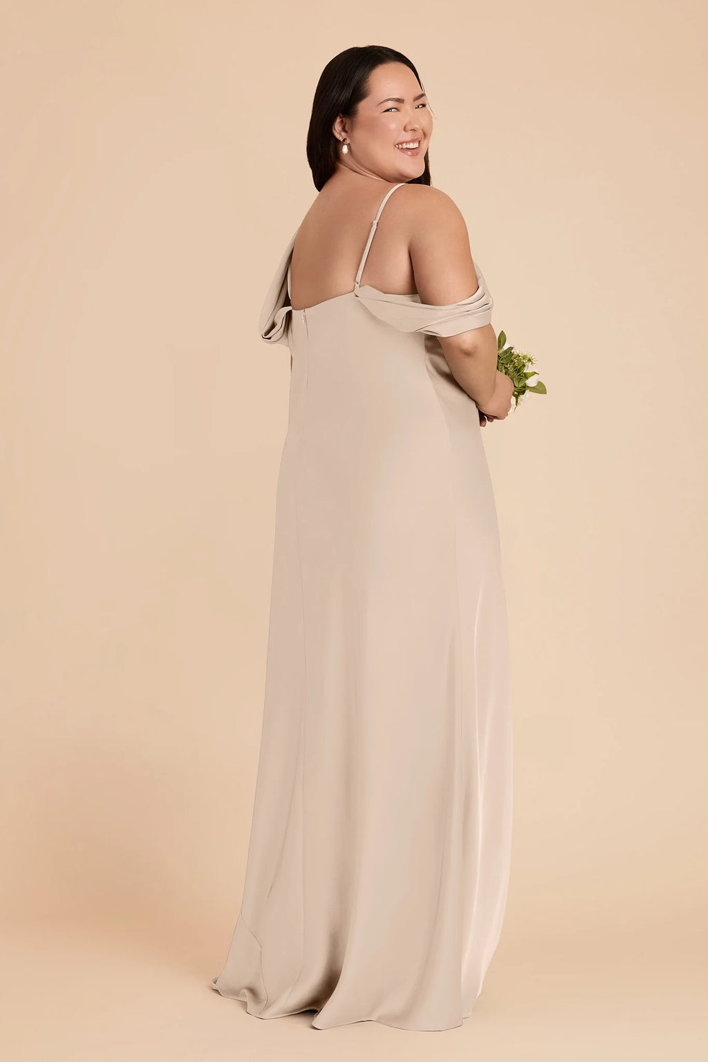 Thalia Almond alternate view 5 bridesmaid dress