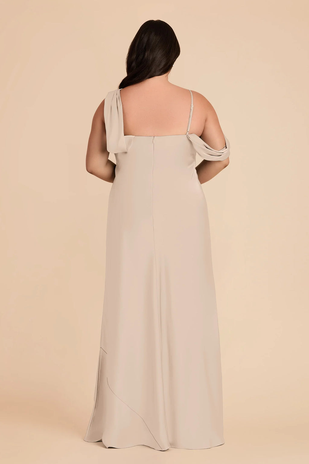 Thalia Almond back view bridesmaid dress