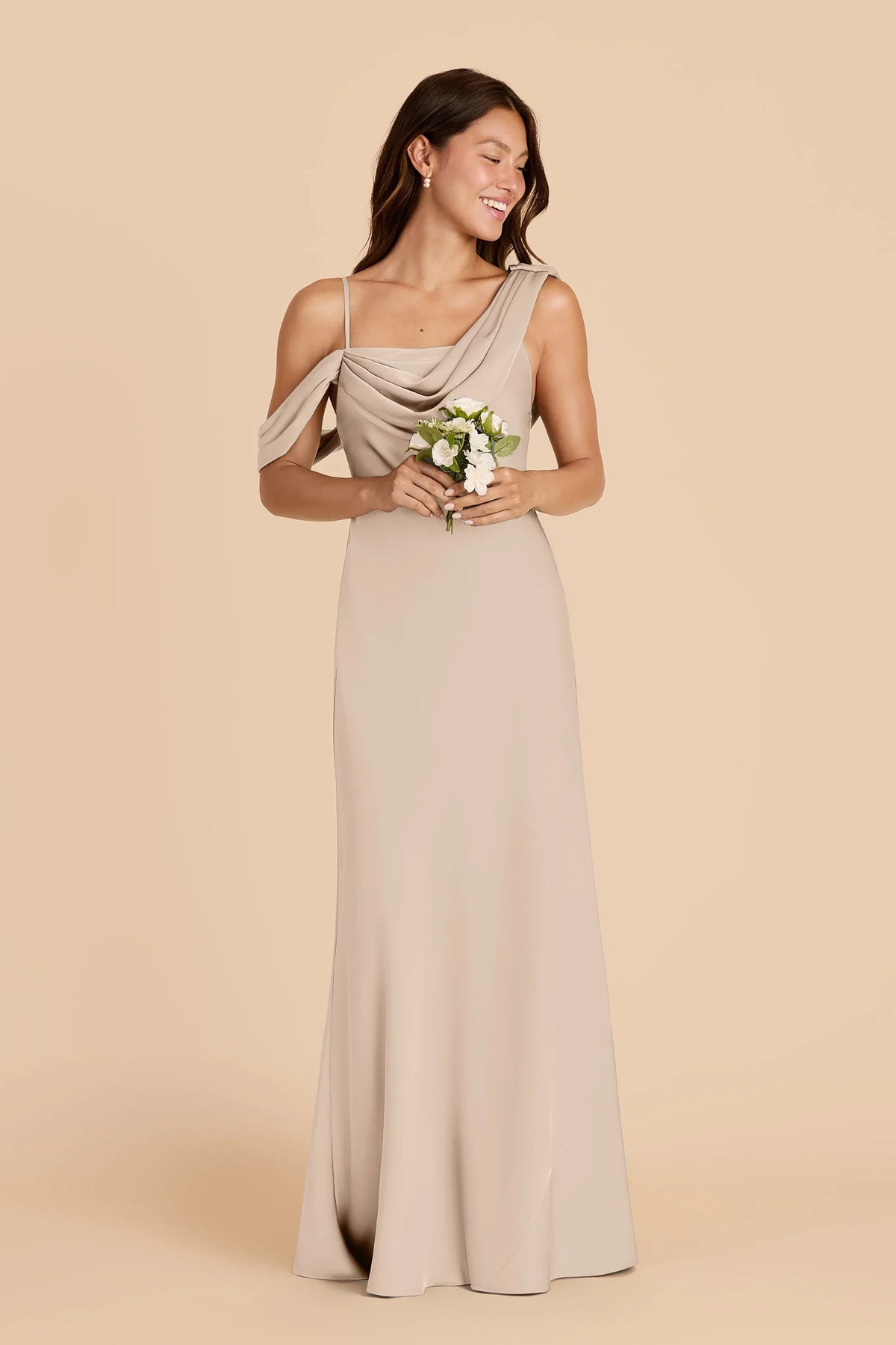 Thalia Almond alternate view 2 bridesmaid dress