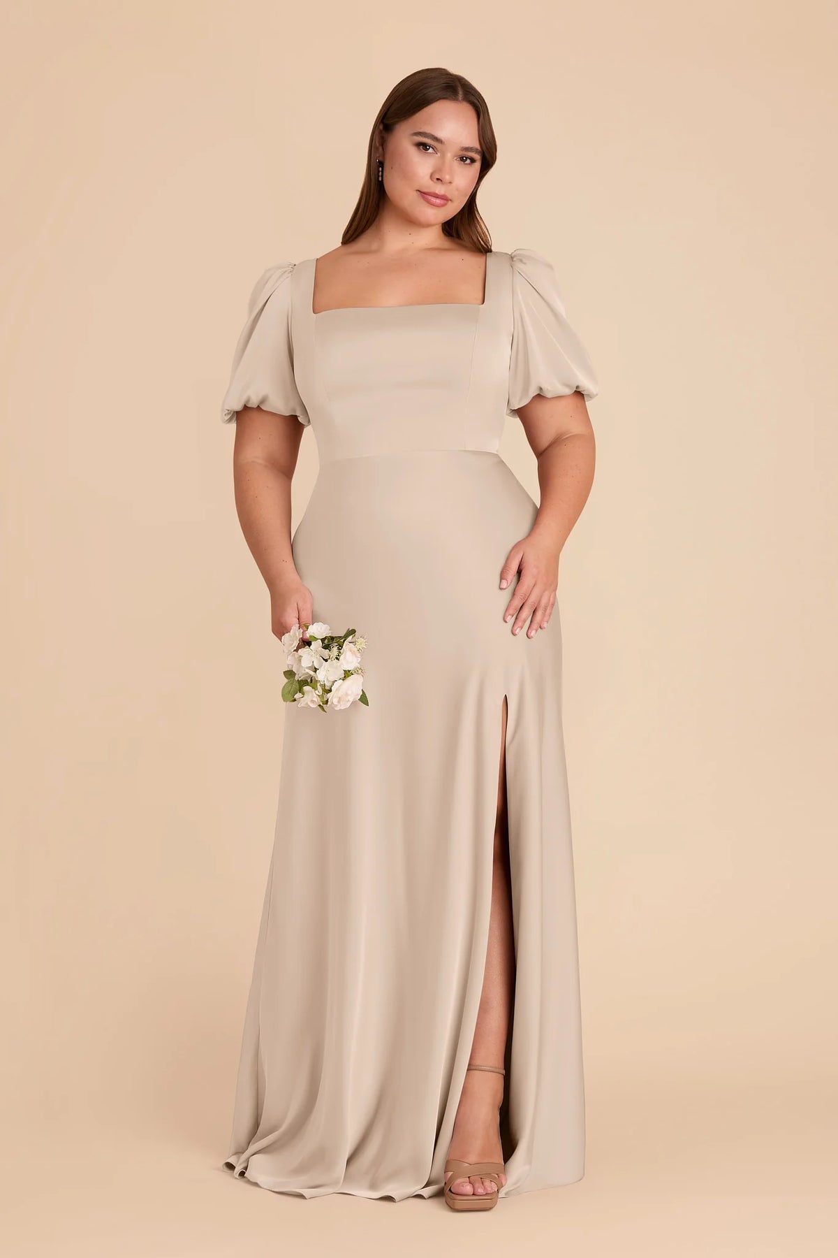 Selene Almond alternate view 1 bridesmaid dress