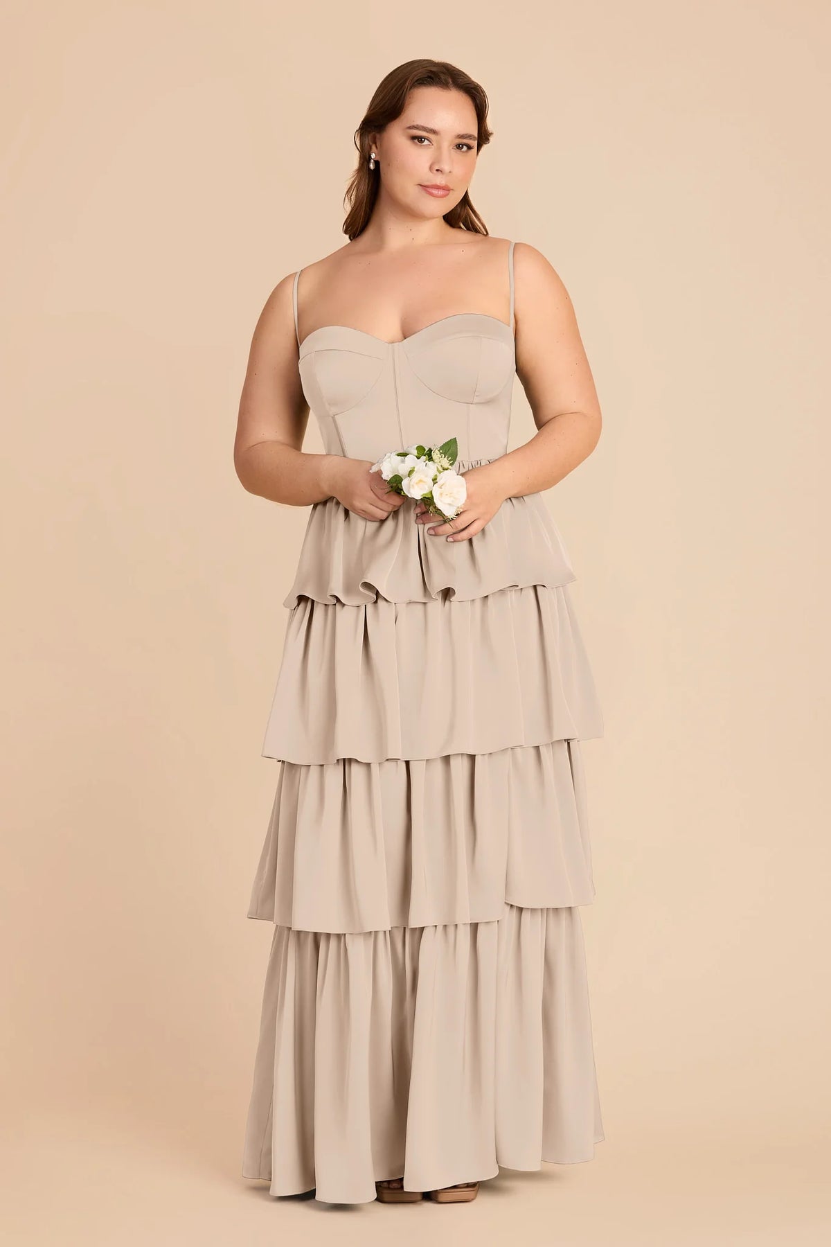 Calista Almond alternate view 5 bridesmaid dress
