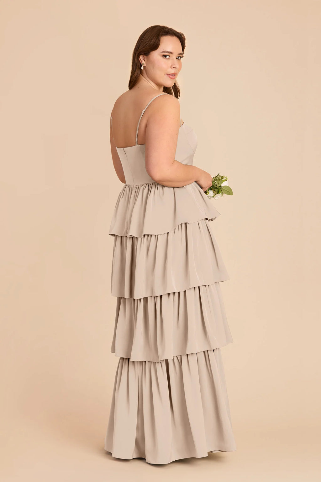 Calista Almond alternate view 6 bridesmaid dress