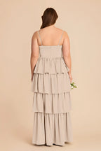 Calista Almond back view bridesmaid dress