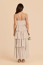Calista Almond alternate view 4 bridesmaid dress