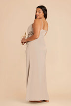 Sabine Almond back view bridesmaid dress