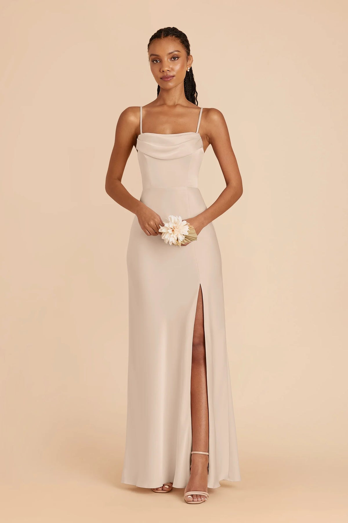 Corinne Almond front view bridesmaid dress