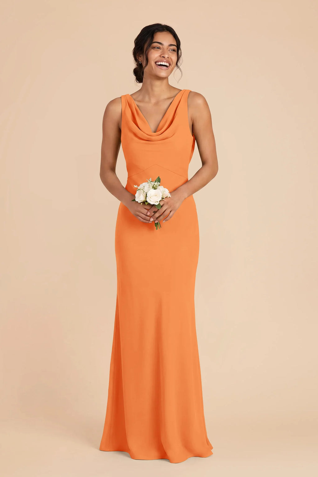 Odette Apricot alternate view 1 bridesmaid dress